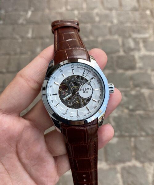 TISSOT 1853 AUTOMATIC PRIMIUM QUILTY LEATHER WATCH
