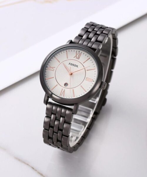 Fossil Black White Dial Ladies Watch