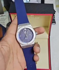 Hublot Blue Leather Belt Watch