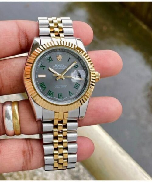 Rolex Datejust Dualtone Grey Dial Metal Watch