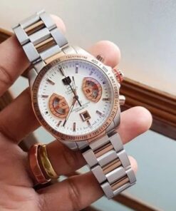 Tagheuer Calibre 17 Dual Tone White Dial Metal