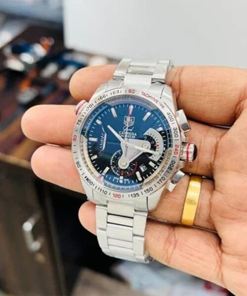 Tagheuer Calibre 36 Silver Grey Metal Belt