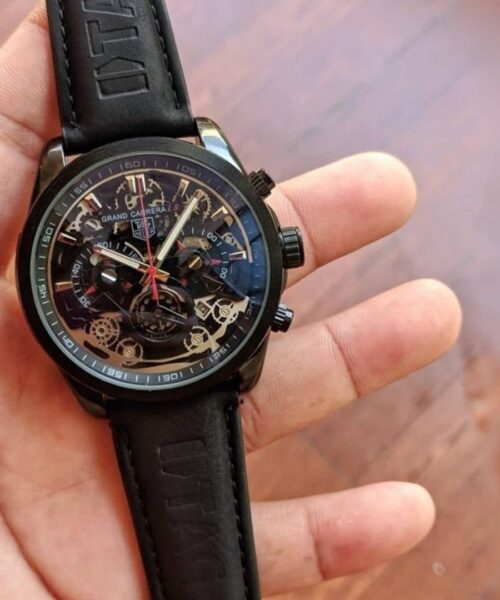 Tagheuer Cr7 Leather Black Belt A