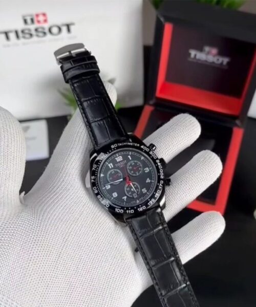 Tissot Black Leather Watch