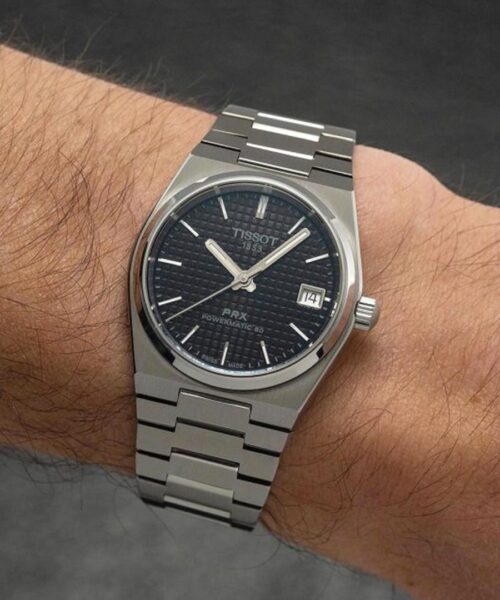 Tissot Prx Premium Stainless Steel Black Dial