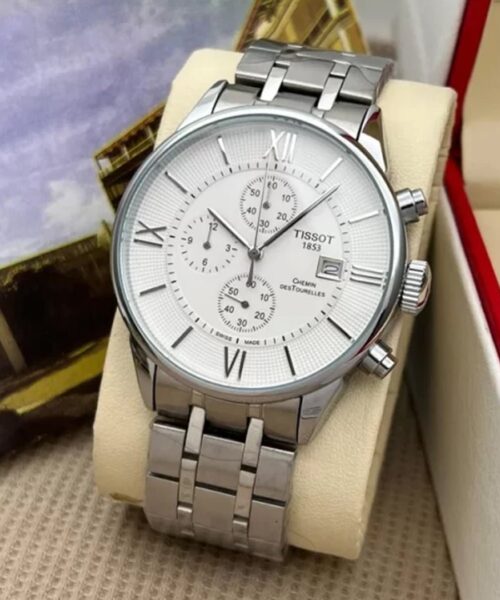 Tissot Silver Metal White Dial Watch B